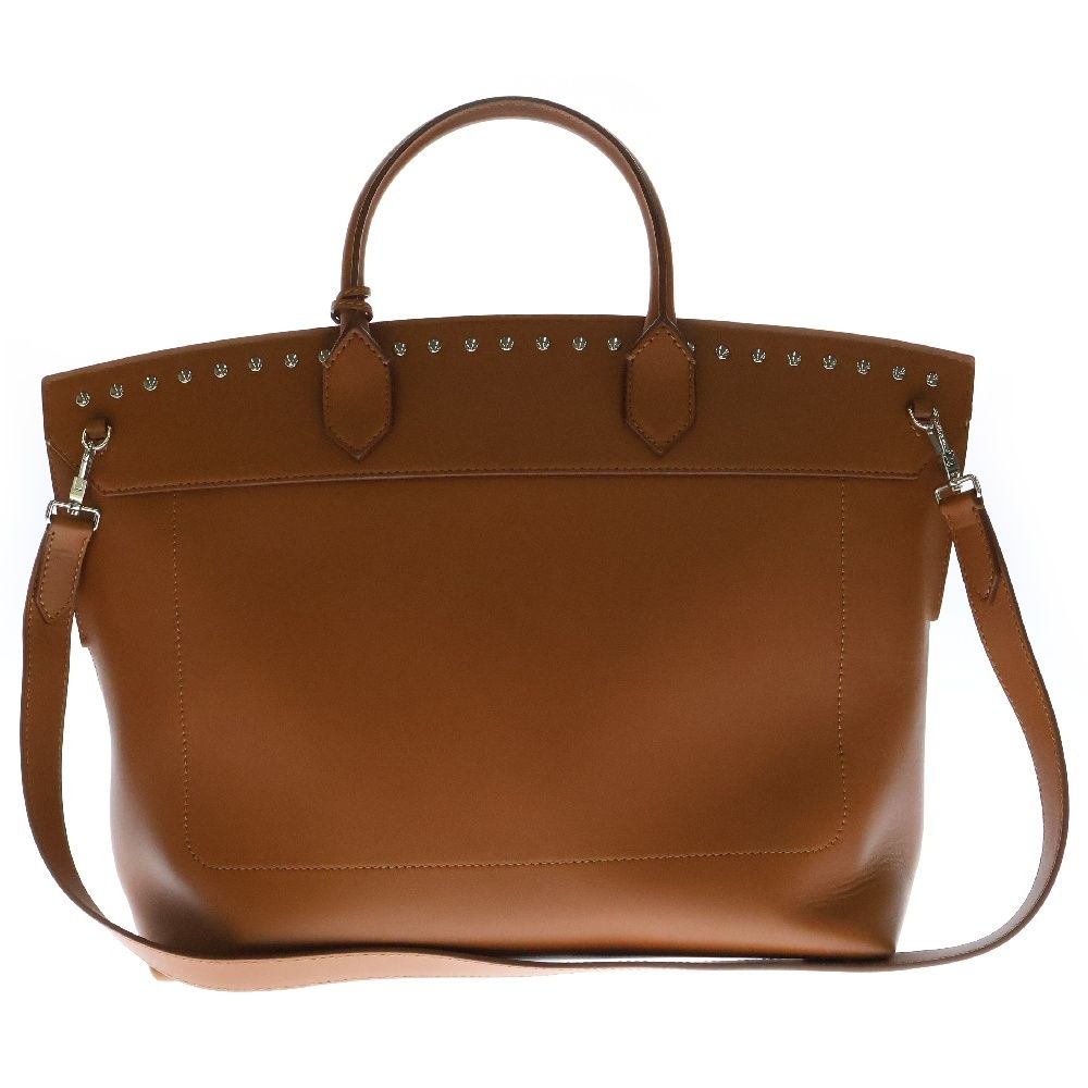 美品 バーバリー スタッズ レザー2way ハンドショルダーバッグ BURBERRY (バーバリー) スタッズ 2WAY ショルダーバッグ ハンドバッグ
