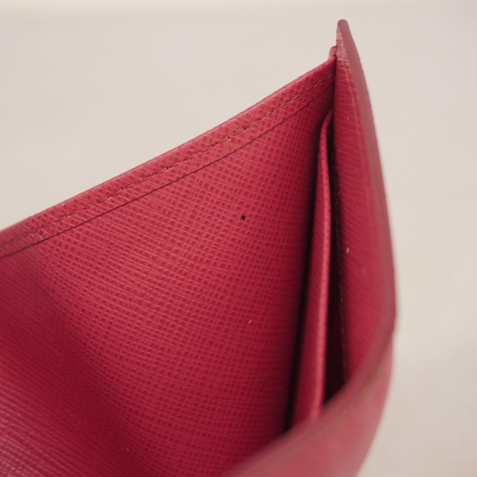 新品/プラダ 3つ折コンパクト財布/RIBES（ボルドー系） プラダ(Prada