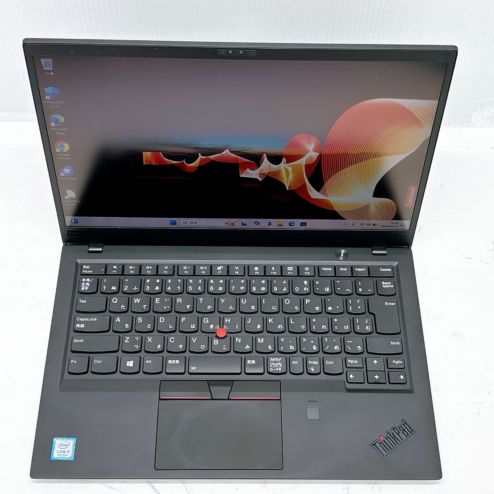 タッチパネル式 Lenovo Thinkpad X1 Carbon Core i5-8250U 1.6GHz 8GB SSD256GB 14インチ 1920×1080 windows11 Libre office付き H12589