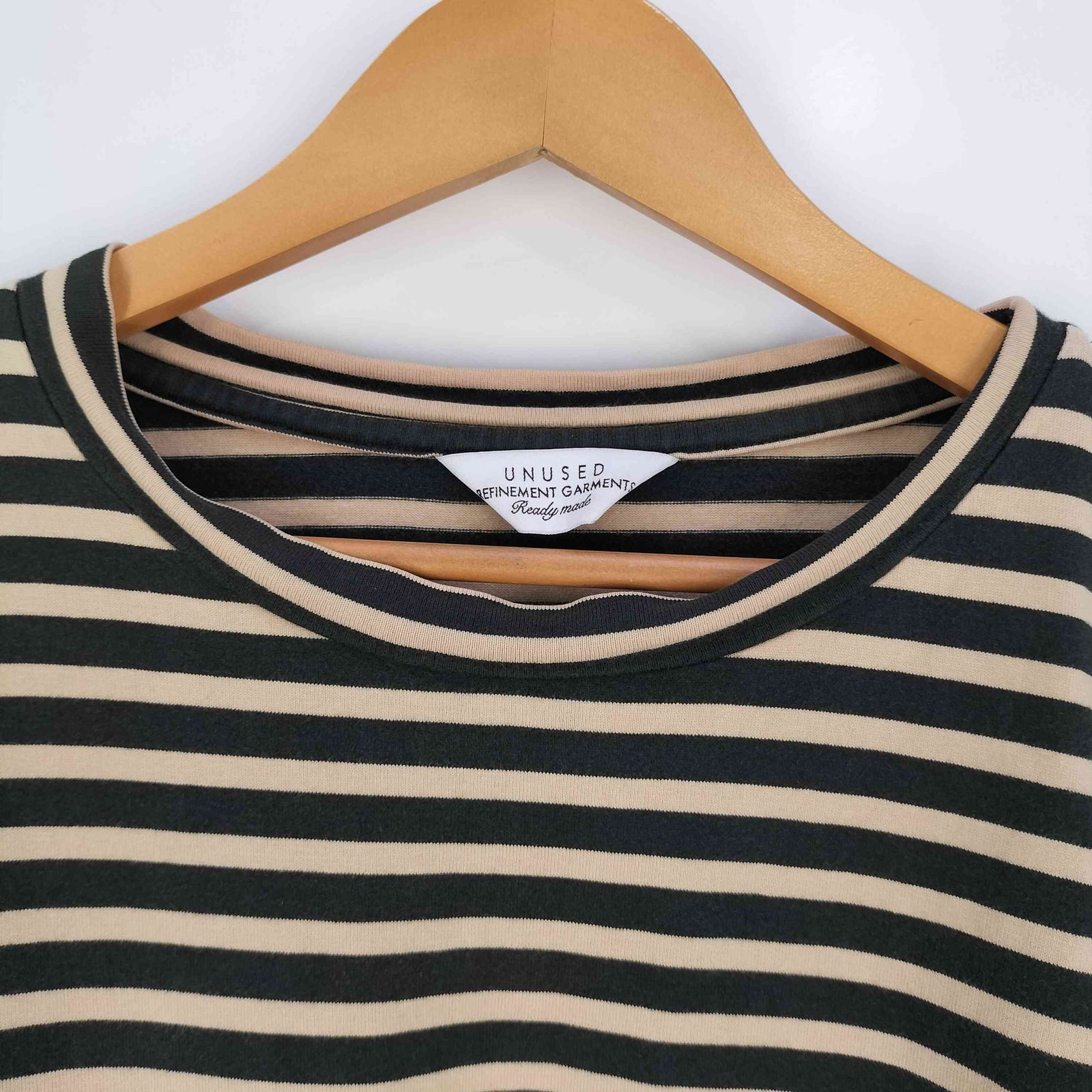 アンユーズド UNUSED long sleeve border t-shirt ロング