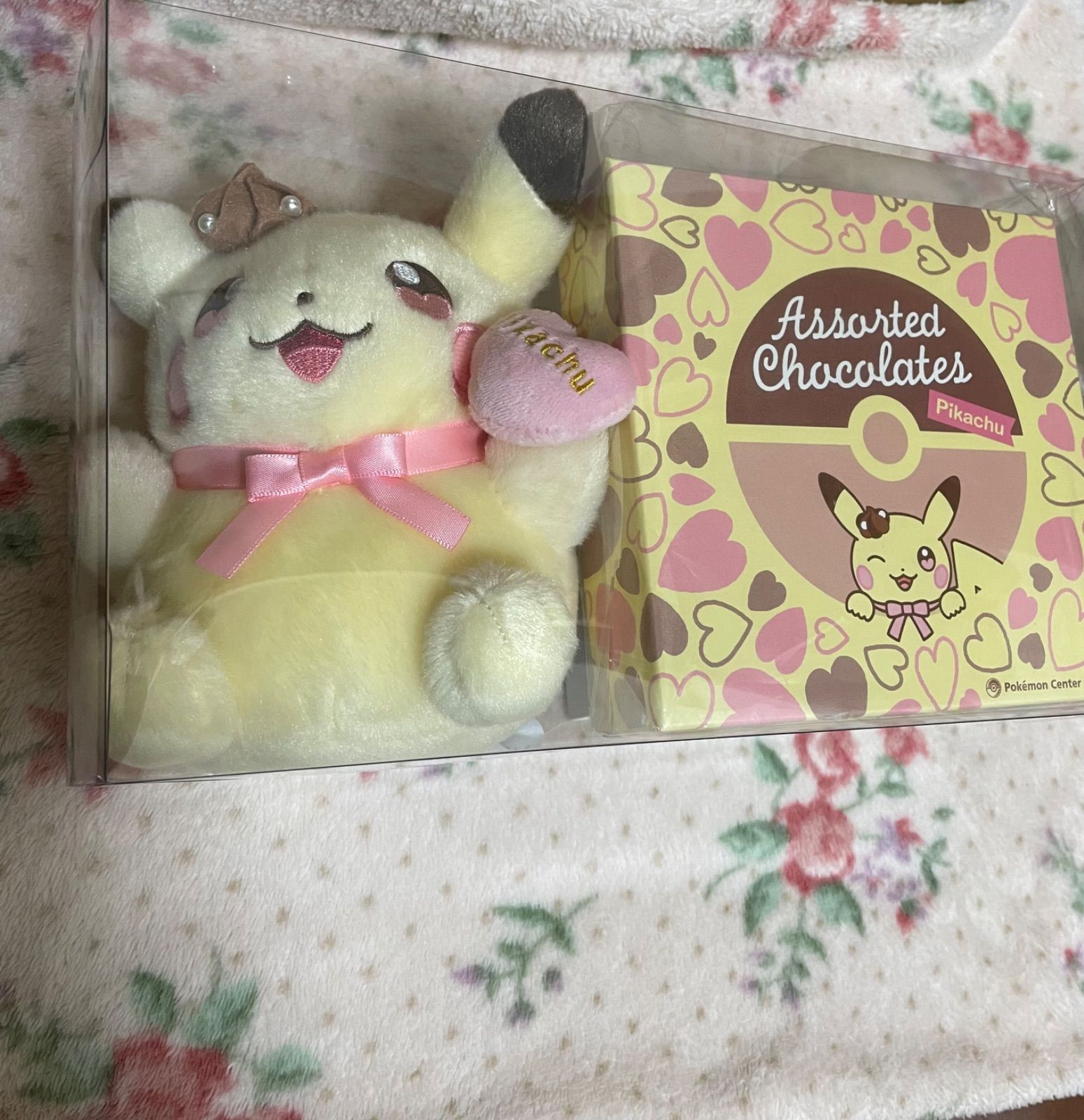 ポケモンセンター モロゾフ ピカチュウ ぬいぐるみ バレンタイン ポケモンセンター 限定 2023 バレンタイン モロゾフ ピカチュウ