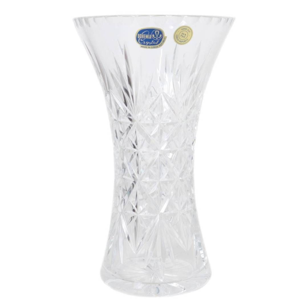 花瓶クリスタル フラワーベース スロバキア産 - 花瓶