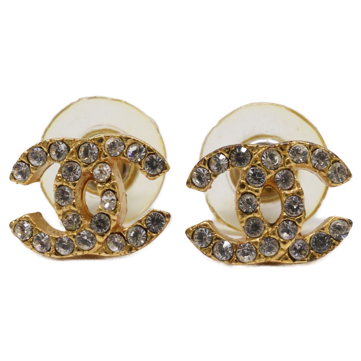 CHANEL シャネル 01P ココマーク ラインストーン