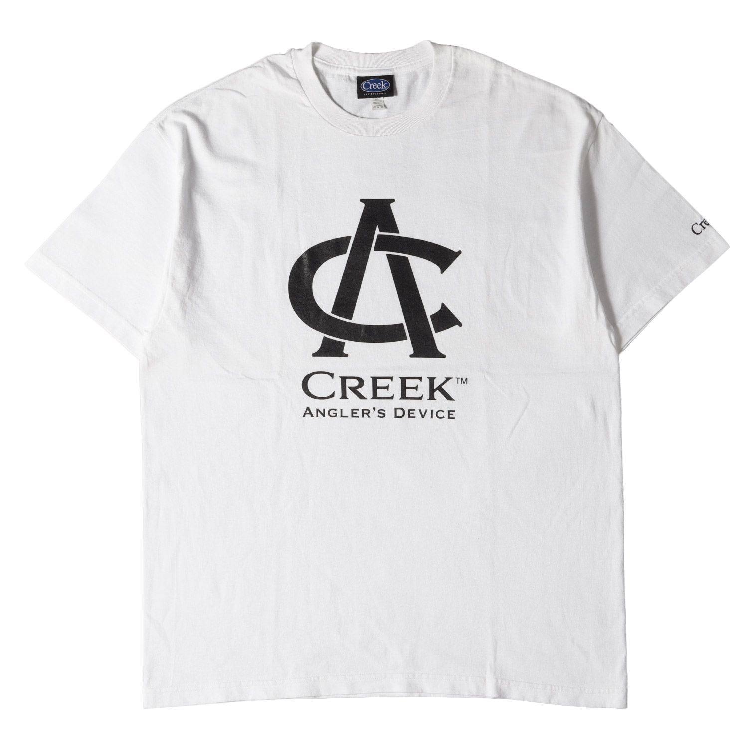 Creek Angler's Device Logo Tee クリーク　白 Creek Angler's Device Logo Tee クリーク白