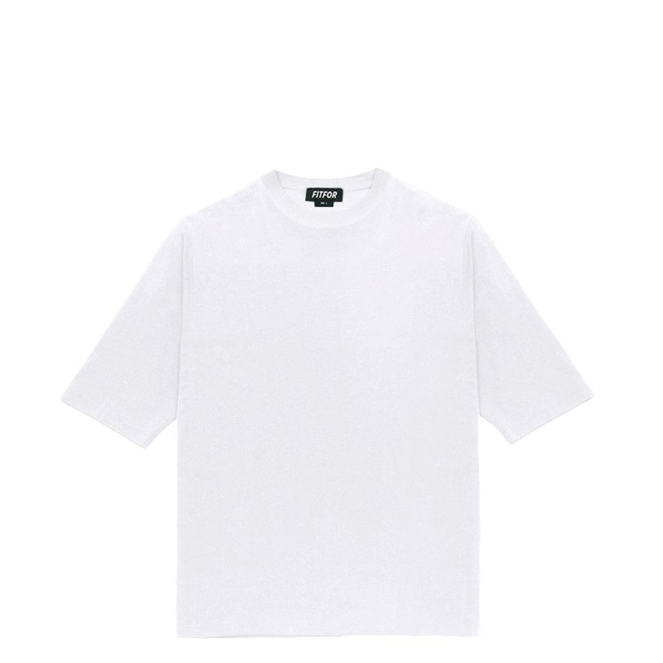 FITFOR/ BASIC MID SLEEVE TEE 202 ⅣWHITE