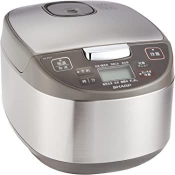 シャープ 炊飯器 マイコン方式 5.5合 黒厚釜 球面炊き シルバー シャープ 炊飯器 マイコン方式 5.5合 黒厚釜 球面炊き シルバー