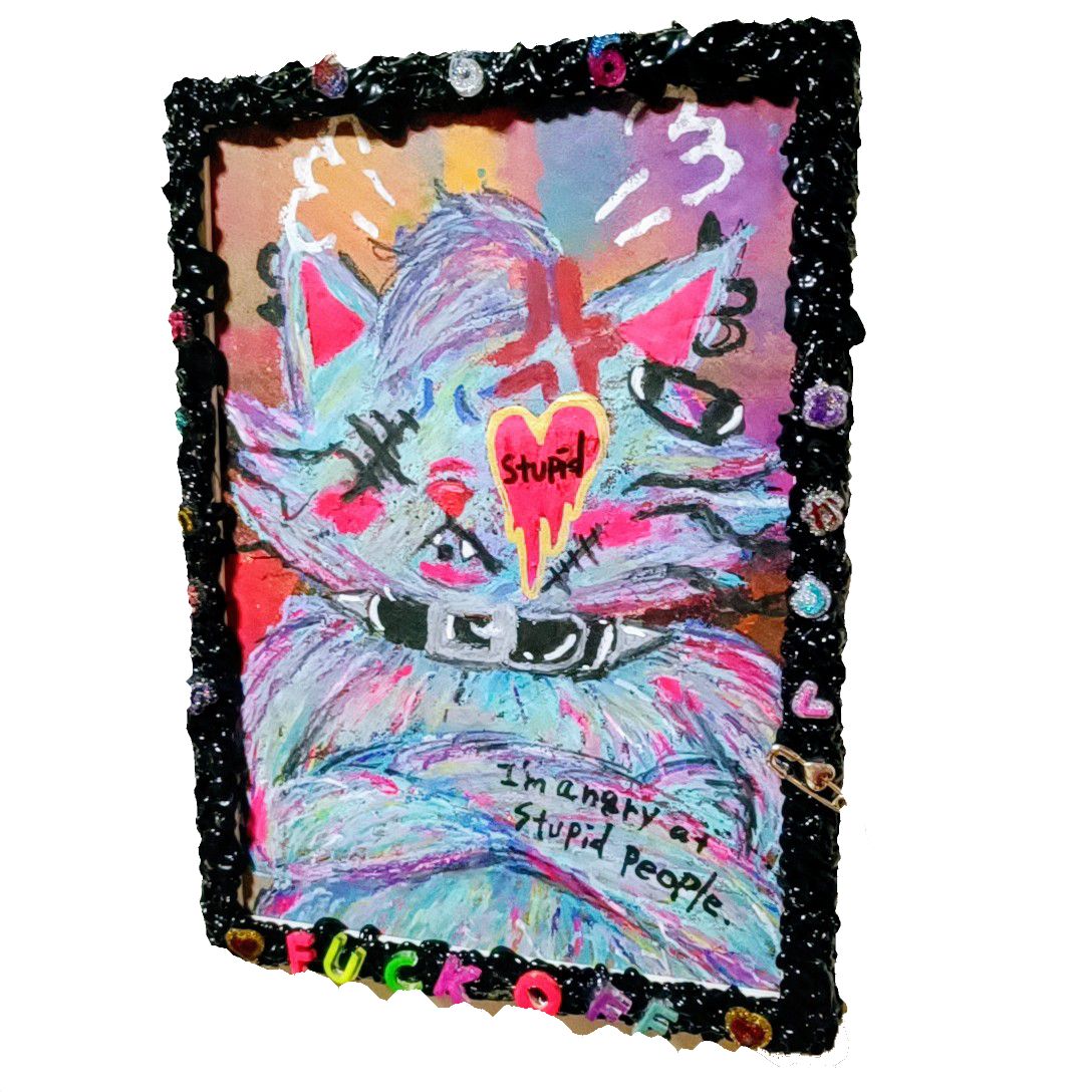 2025年新作シリーズ】嘆きのうさぎ【A3サイズ.イラスト 現代アート 絵 】