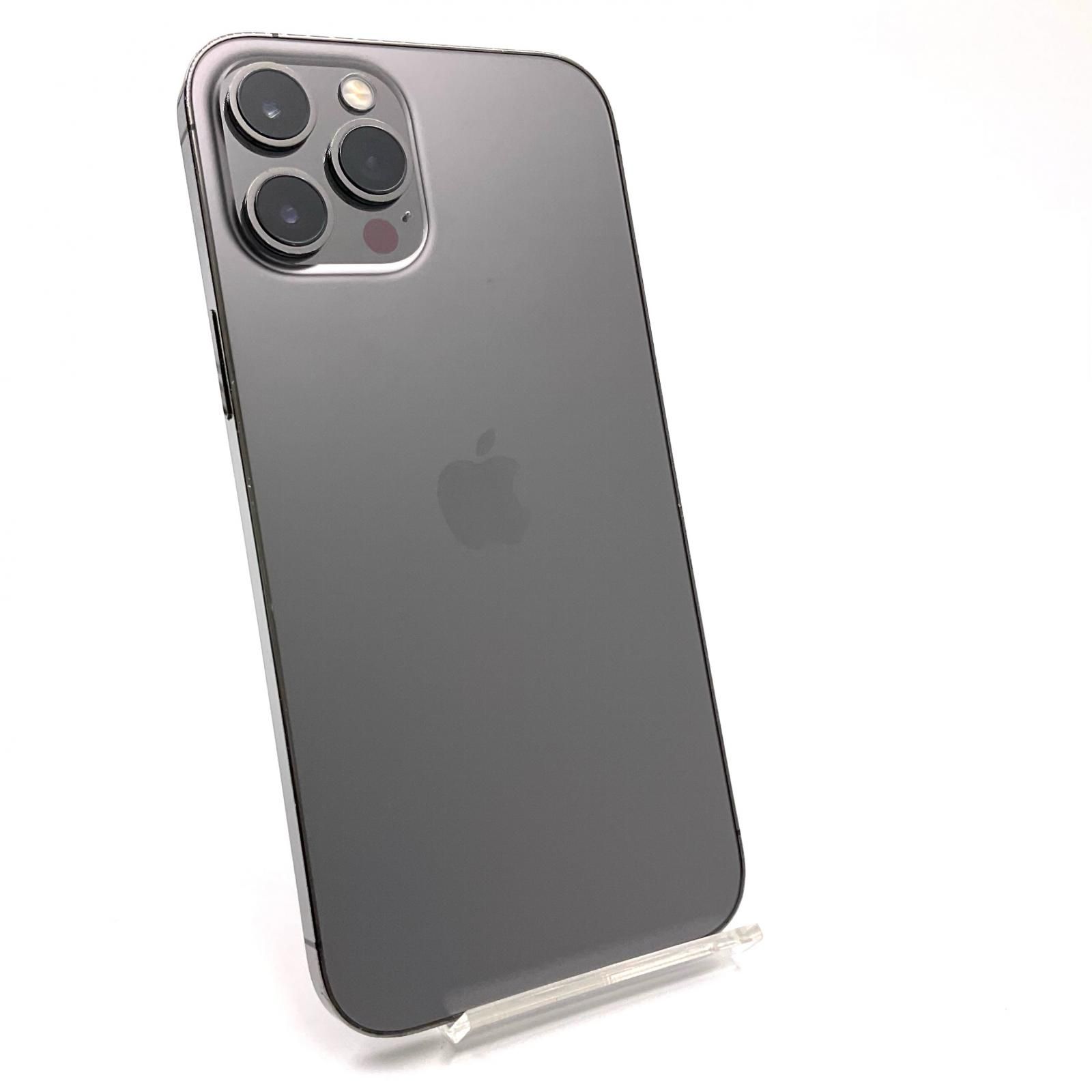 【全額返金保証】【最速発送】Apple iPhone 12 Pro Max 128GB グラファイト Softbank 84% 動作確認済