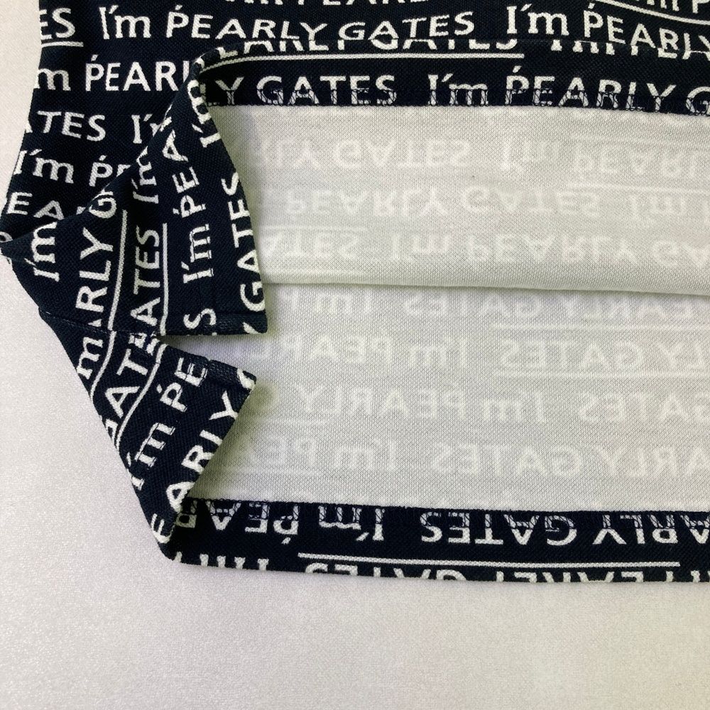 サイズ：0 PEARLY GATES パーリーゲイツ ノースリーブポロシャツ 総柄