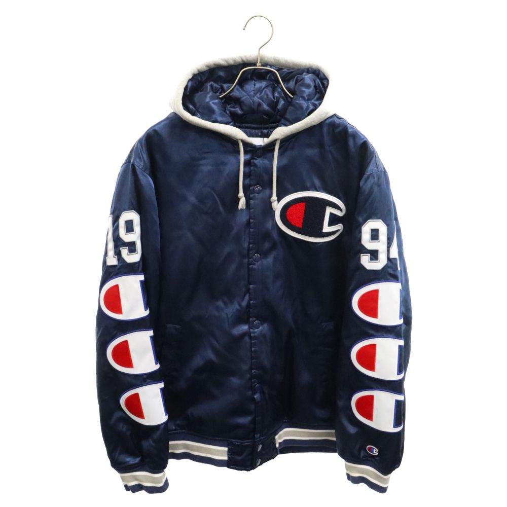 SUPREME (シュプリーム) 18AW × Champion Hooded Satin Varsity