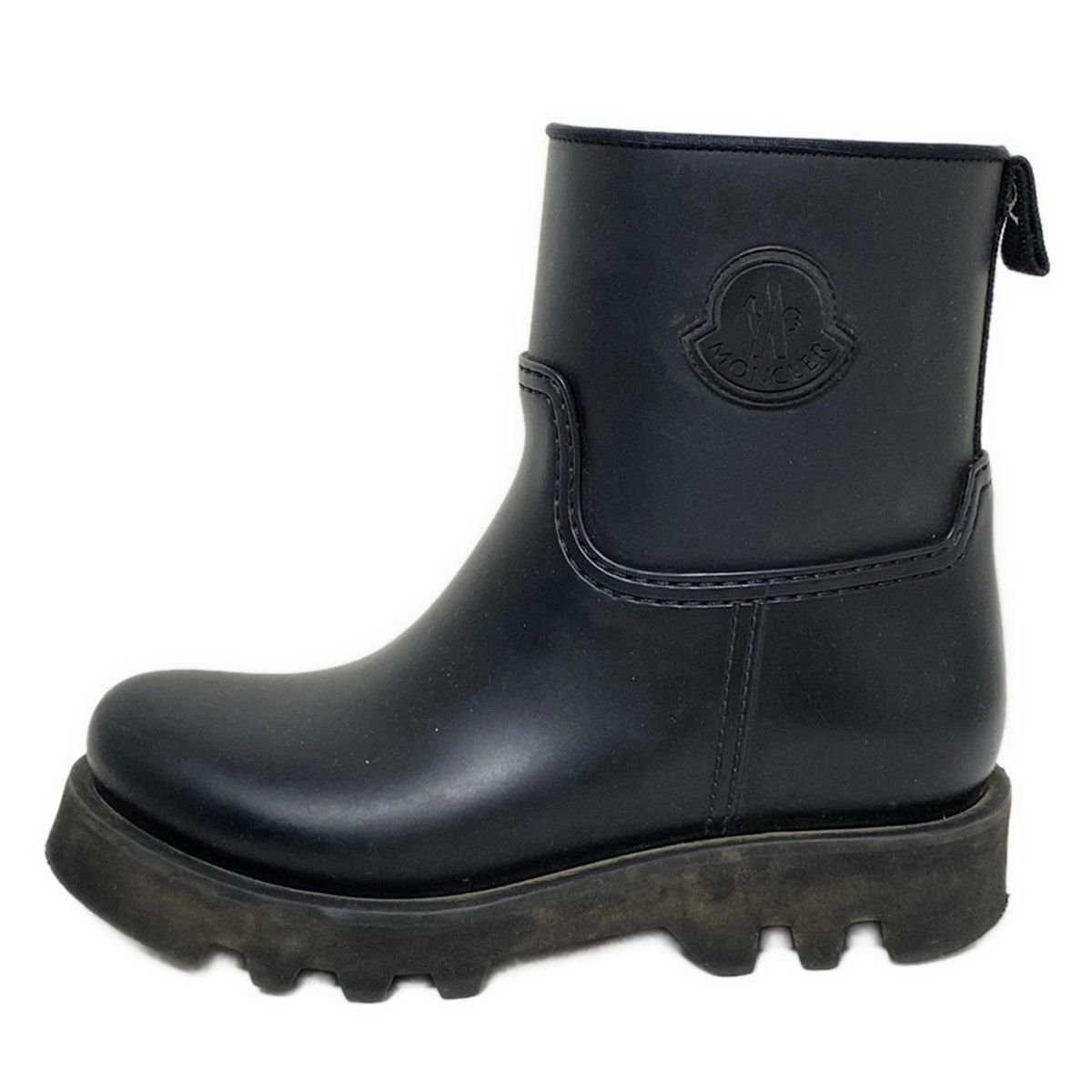 MONCLER モンクレール レインブーツ 35 レディース - 黒 GINETTE|インソール取外し可