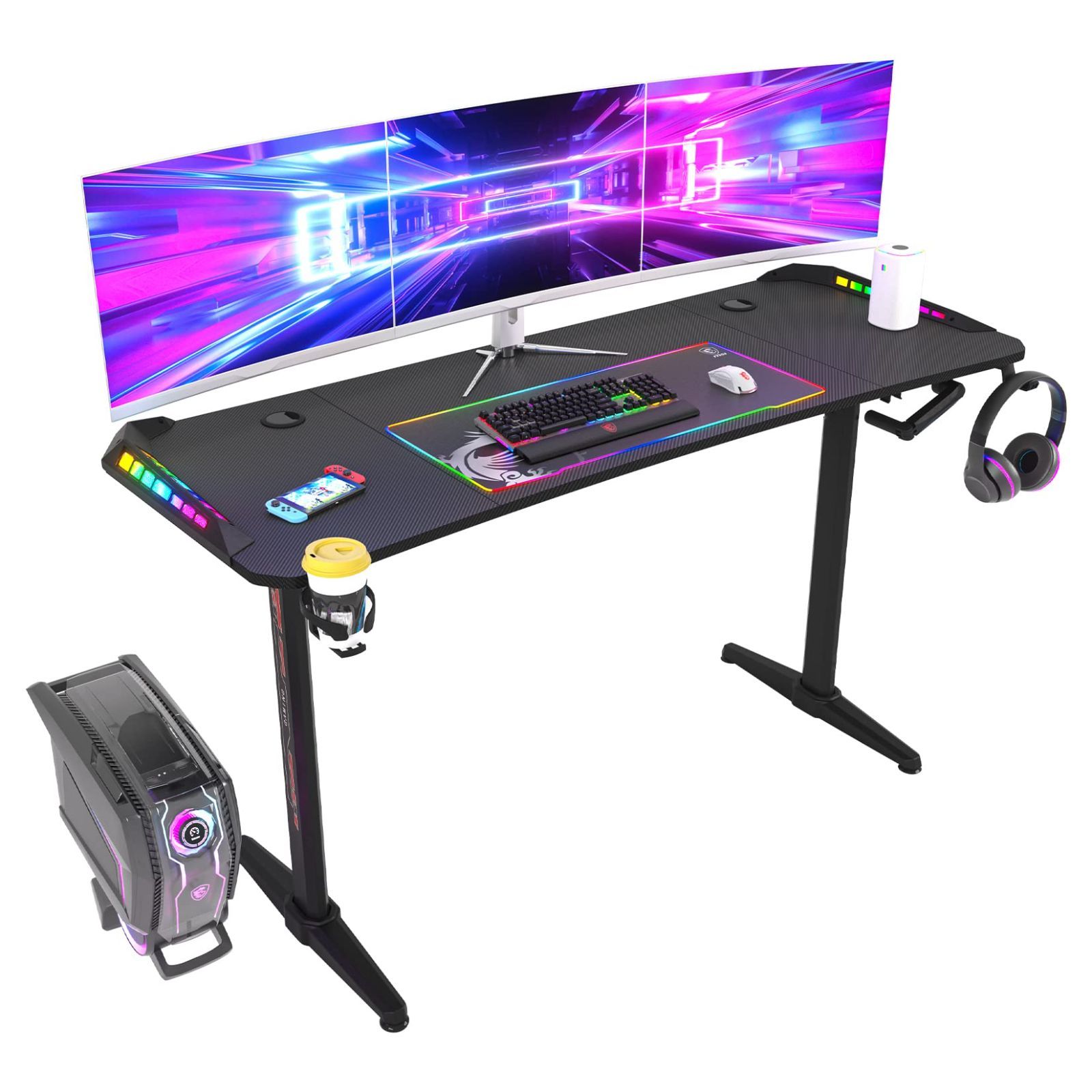 『数量限定』昇降式 160cm 昇降デスク 手動式 スタンディングデスク 広い 黒 ゲーミングデスク pcデスク 高さ調整 パソコンデスク 奥行き60cm おしゃれ 大きいサイズ ワイド 大型 ワーキングデ