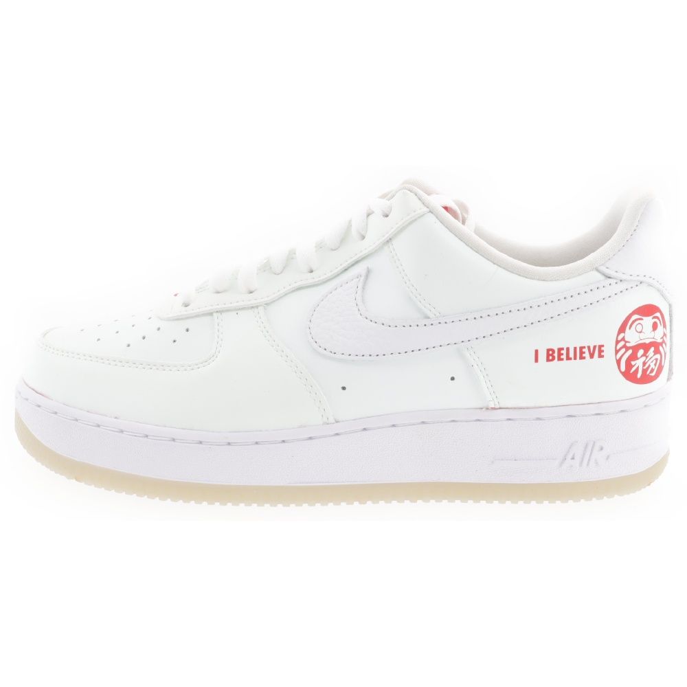 NIKE (ナイキ) AIR FORCE 1 CO.JP I BELIEVE 達磨 DD9941-100 エアフォース1 ロー ダルマ ローカットスニーカー US9.5/27.5cm ホワイト/レッド
