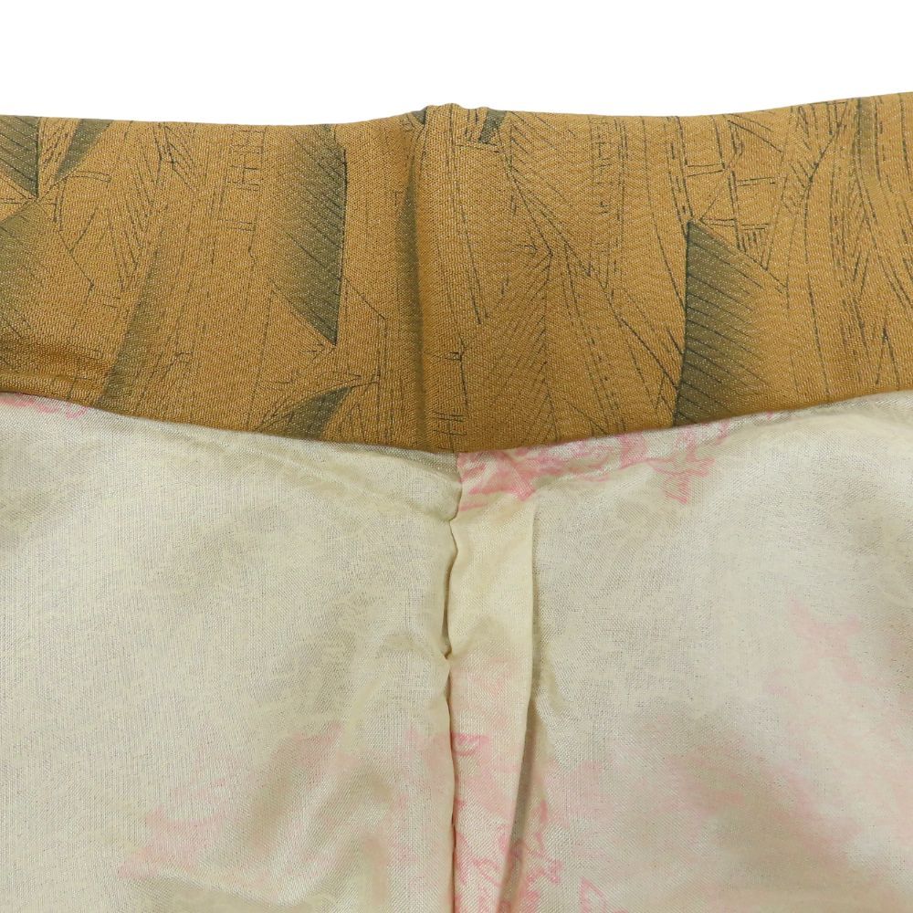 【中古】 羽織 しつけ糸あり 正絹 えんじ ブラウン系 偏光 お洒落 モダン 和装 呉服 和服 きもの レディース 女性 中古】 羽織 しつけ糸あり 正絹(金銀糸除く) ブラウン系 モダン お洒落