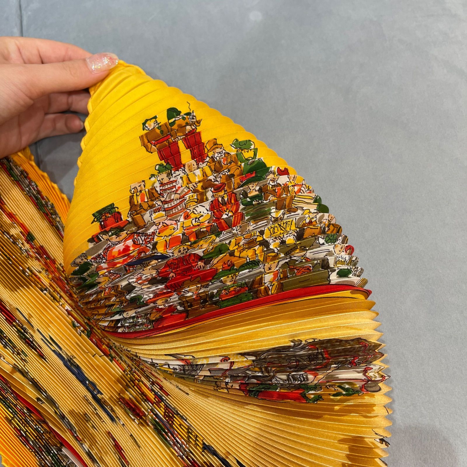 エルメス HERMES スカーフ カレ90 プリーツ モリエサーカス ◇SAランク  