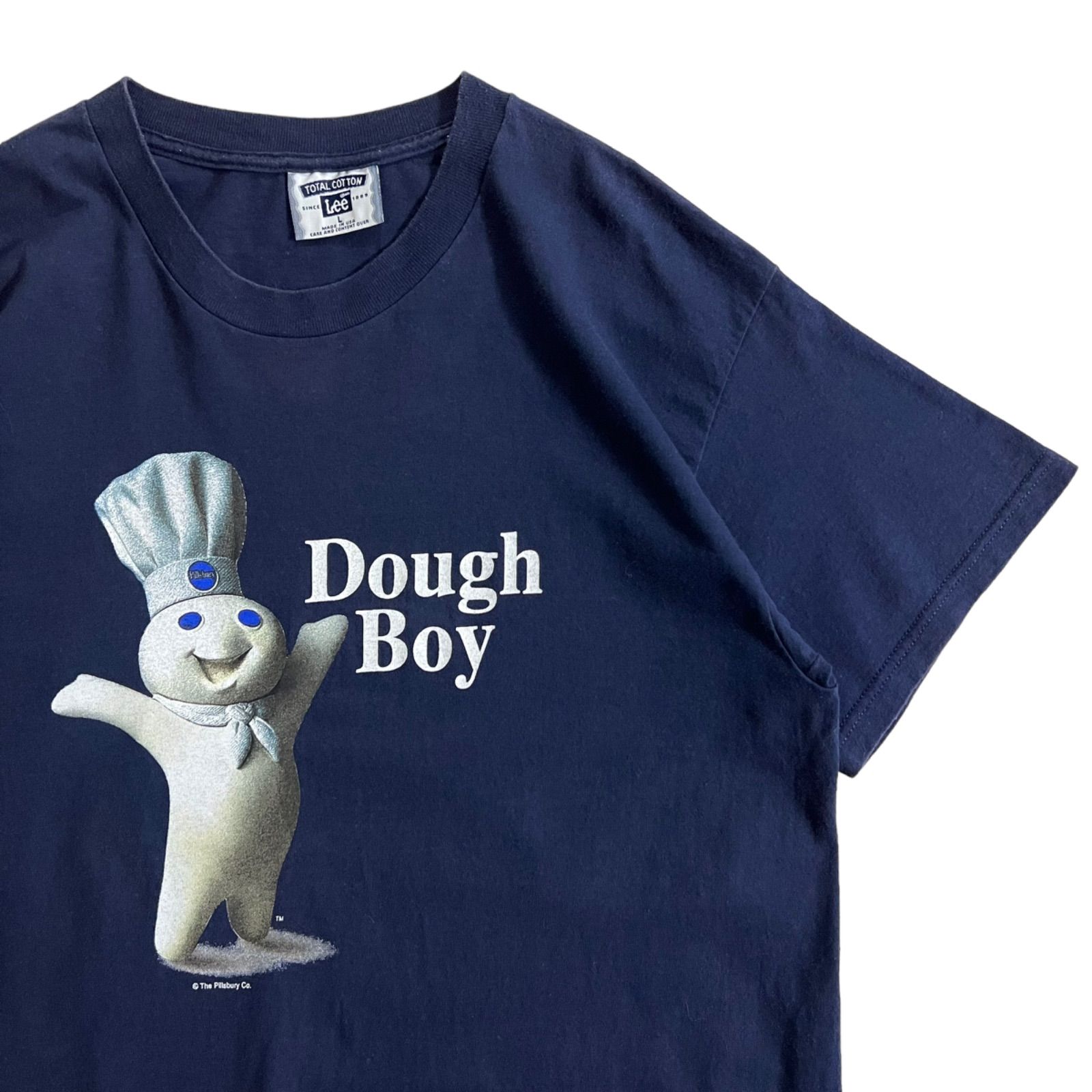 90s USA製 企業 Pillsbury社 Dough Boy キャラクター プリント Tシャツ