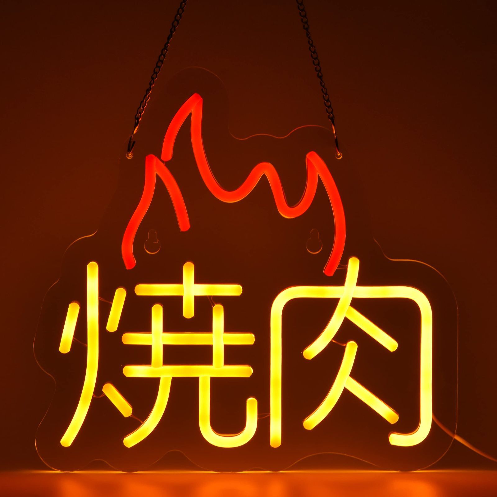 BBQお店看板 ネオンライト