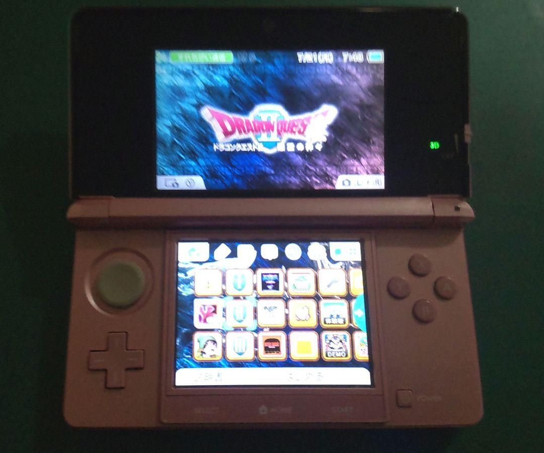F87【中古・美品3DS】ニンテンドー3DS ミステイピンク外箱 付属