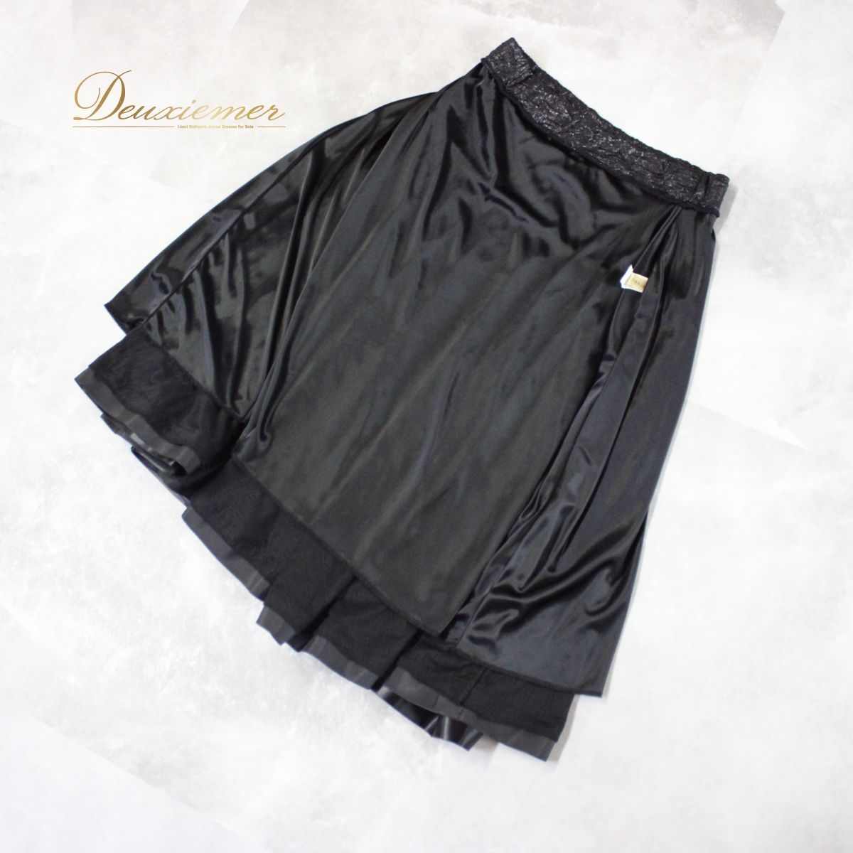 【美品 社交ダンス衣装】スカート レッスンウェア パーティー leirena 黒 美品 社交ダンス衣装】ブラック系 黒 スカート レッスン