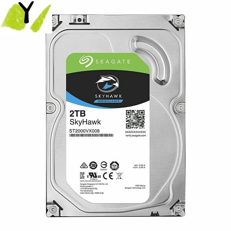 Seagate SkyHawk 2TB 3.5 SATA 5900rpm 内蔵ハードドライブ ST2000VX008 HDD
