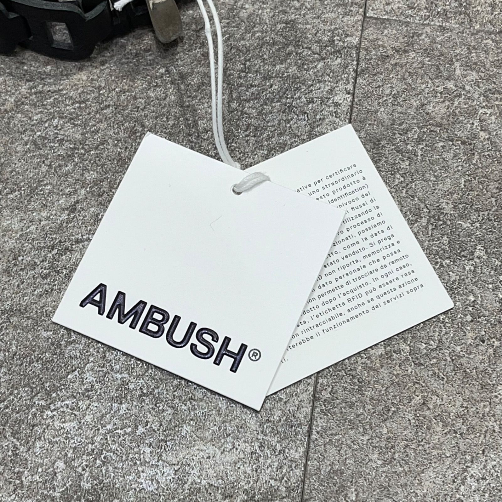 参考上代35200円 未使用品 AMBUSH A CUTOUT BELT レザー カット