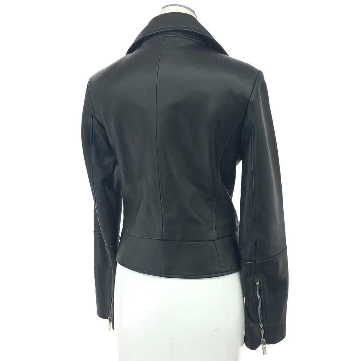 BALENCIAGA バレンシアガ ダブルライダース ショート374490 レザージャケット サイズ:36  ブラック 羊革 レディース 　240001143691 BALENCIAGA バレンシアガ ダブルライダース ショート374490 レザー