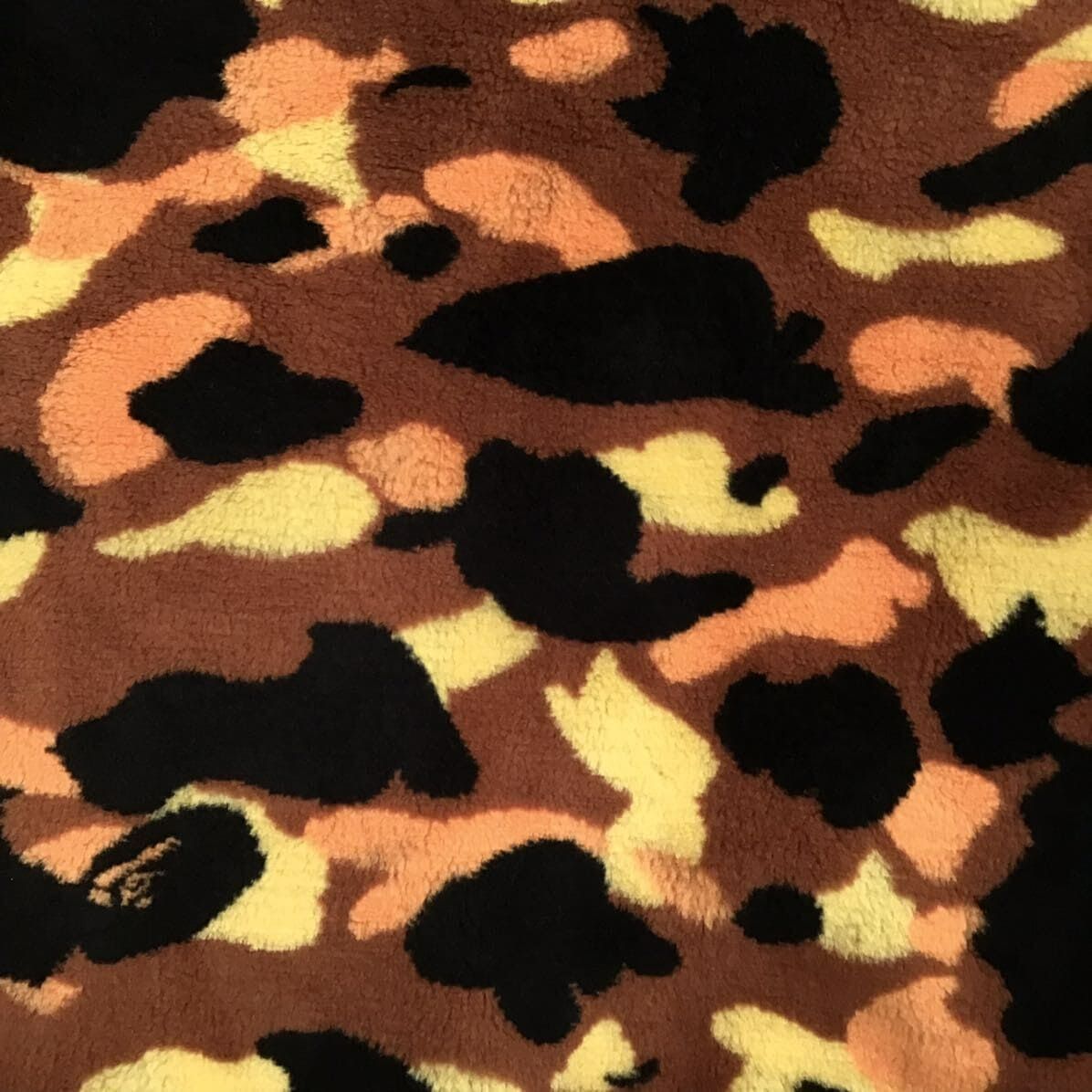 ☆初期☆ ボア ジャケット Orange camo Sサイズ a bathing ape BAPE