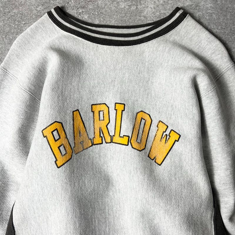 90s USA製 Kellsport 2トーン 切替 カレッジ プリント RWタイプ
