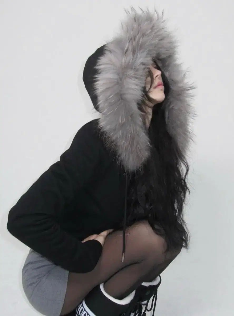 ペイルジェイド フード ジップアップ ウール フード ウルフ