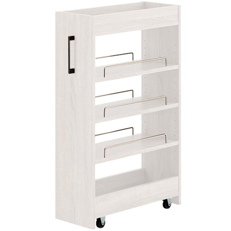 アイリスプラザ 選べる54種 隙間収納ロータイプ スリムラック ストッカー 調味料ラック 冷蔵庫横 洗濯機横 ホワイト キッチンワゴン 幅20cm FRM-006-IR 0