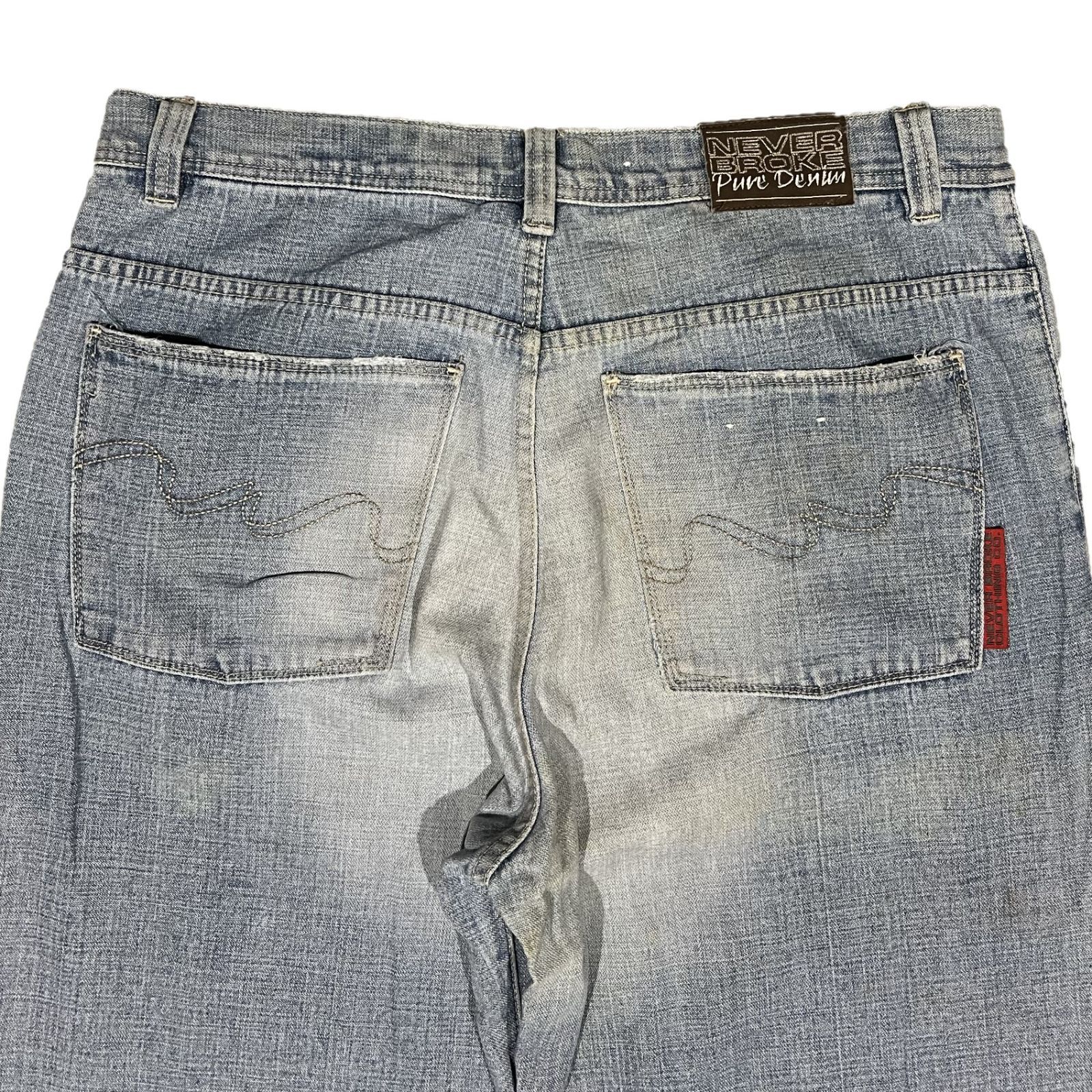 NEBER BROKE ネバーブローク Pure Denim デニムパンツ W38 - メルカリ
