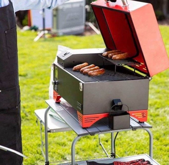 ポータブル スモーク グリル 燻製~直火焼きまでこれ1台 4-6人用 AS300