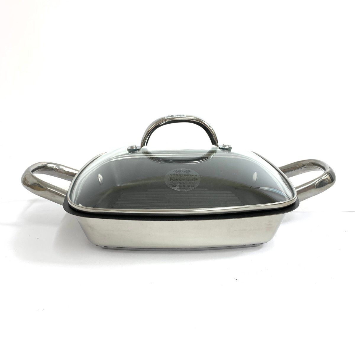 未使用品 MEYER マイヤー スクエアグリルパン 箱付 24cm シルバー