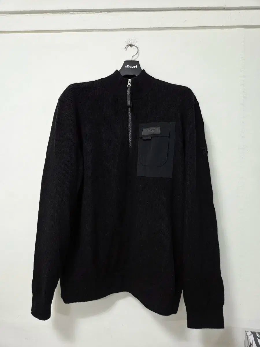 PXG ブラック ハーフネック ニット 2xl 110