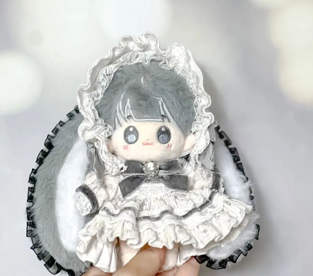 【雷市場（ポンジャン）商品韓国直送】 家庭用クローゼット 10cm 人形服 ペリドットクローゼット ベラ グレー