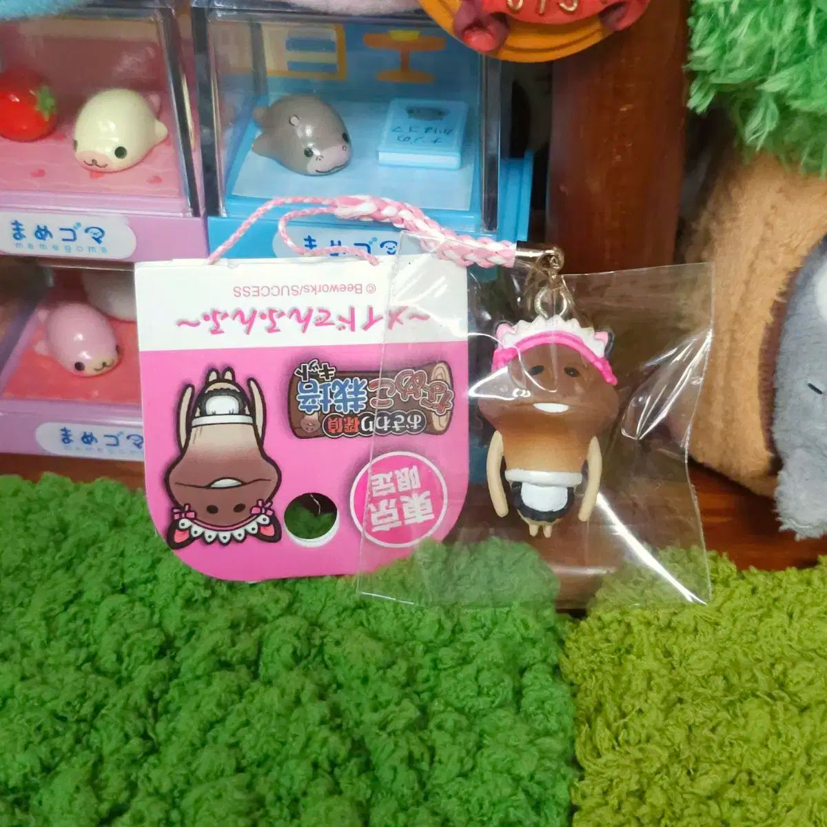 【雷市場（ポンジャン）商品韓国直送】 日本正規品 メイド なめこ キーリング ストラップ