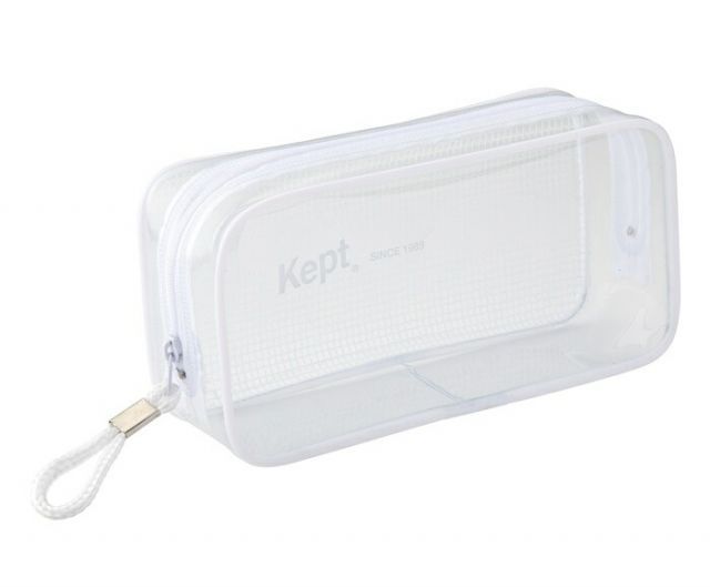 まとめ レイメイ藤井 Kept クリアペンポーチ ホワイト KPF902W ×10セット