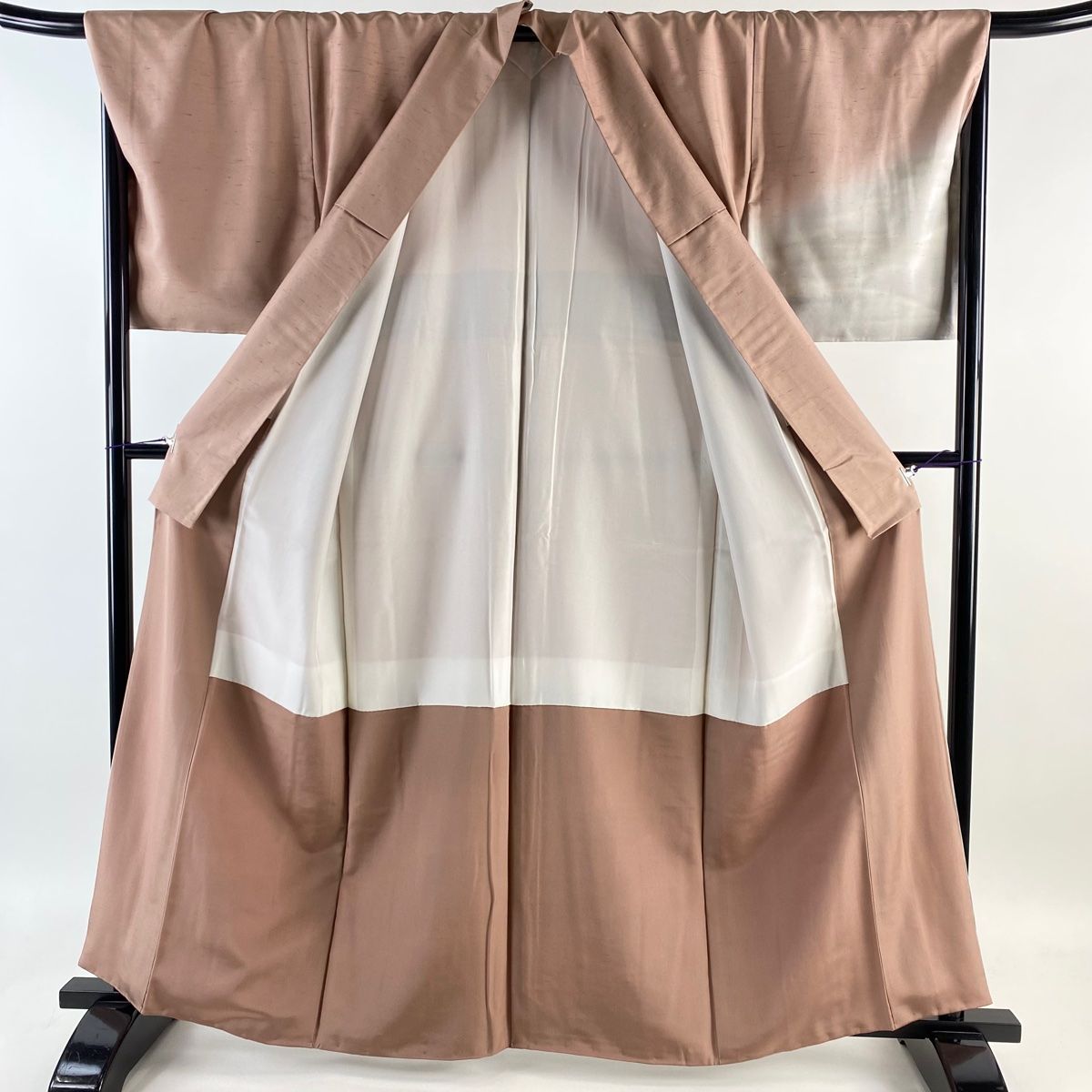 平和屋着物▽本塩沢 単衣 麻の葉間道 ますいわ屋扱い 正絹 逸品