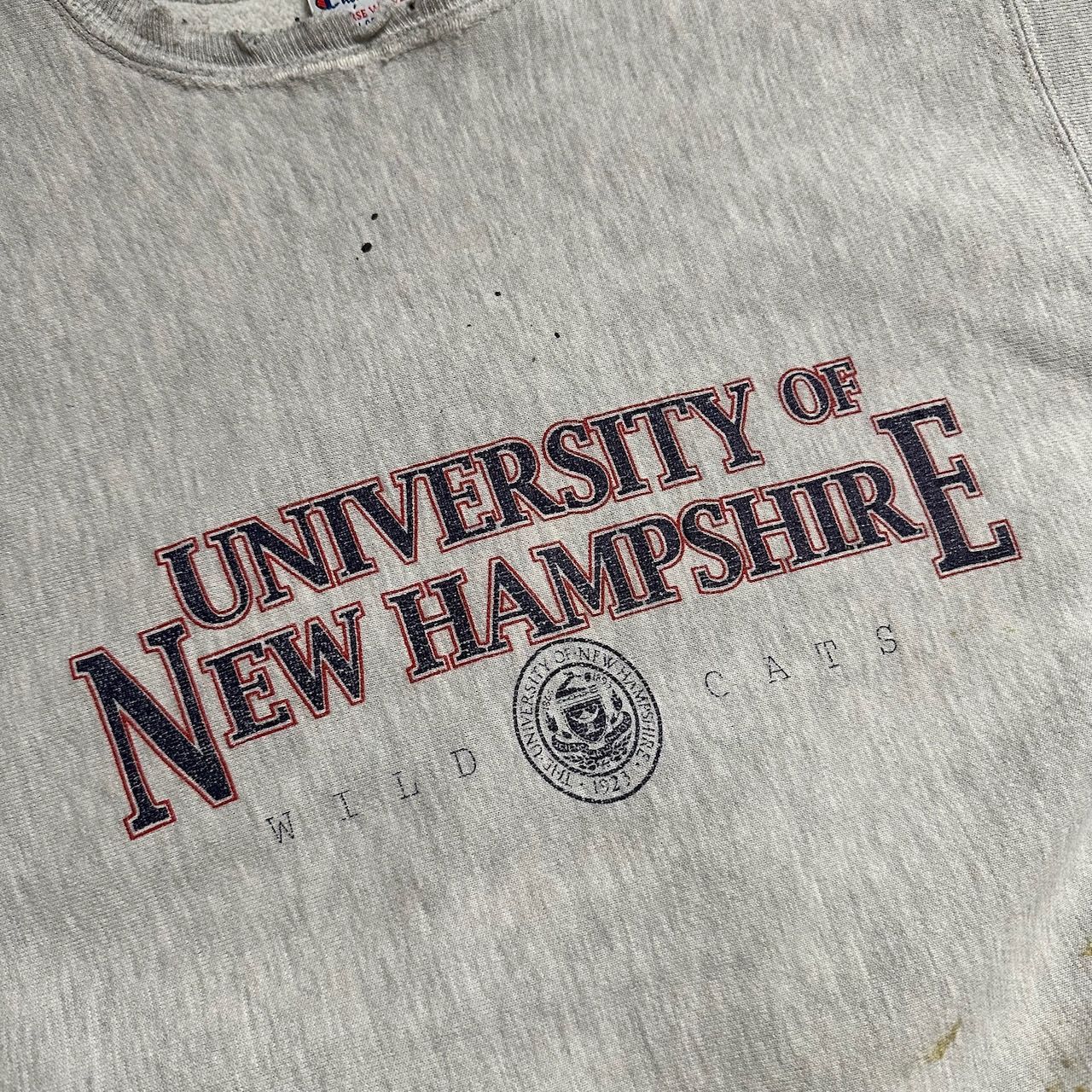 90s Champion リバースウィーブ usa製 3段プリント 霜降りグレー 90s Champion リバースウィーブ usa製 3段プリント 霜降りグレー