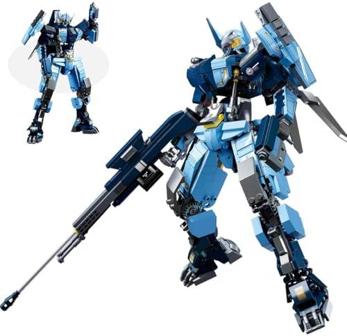 DAHONPA ブルー ファントム メカロボット 組み立てブロックセット 752ピース 変形メカおもちゃ 大人と子供へのギフトに