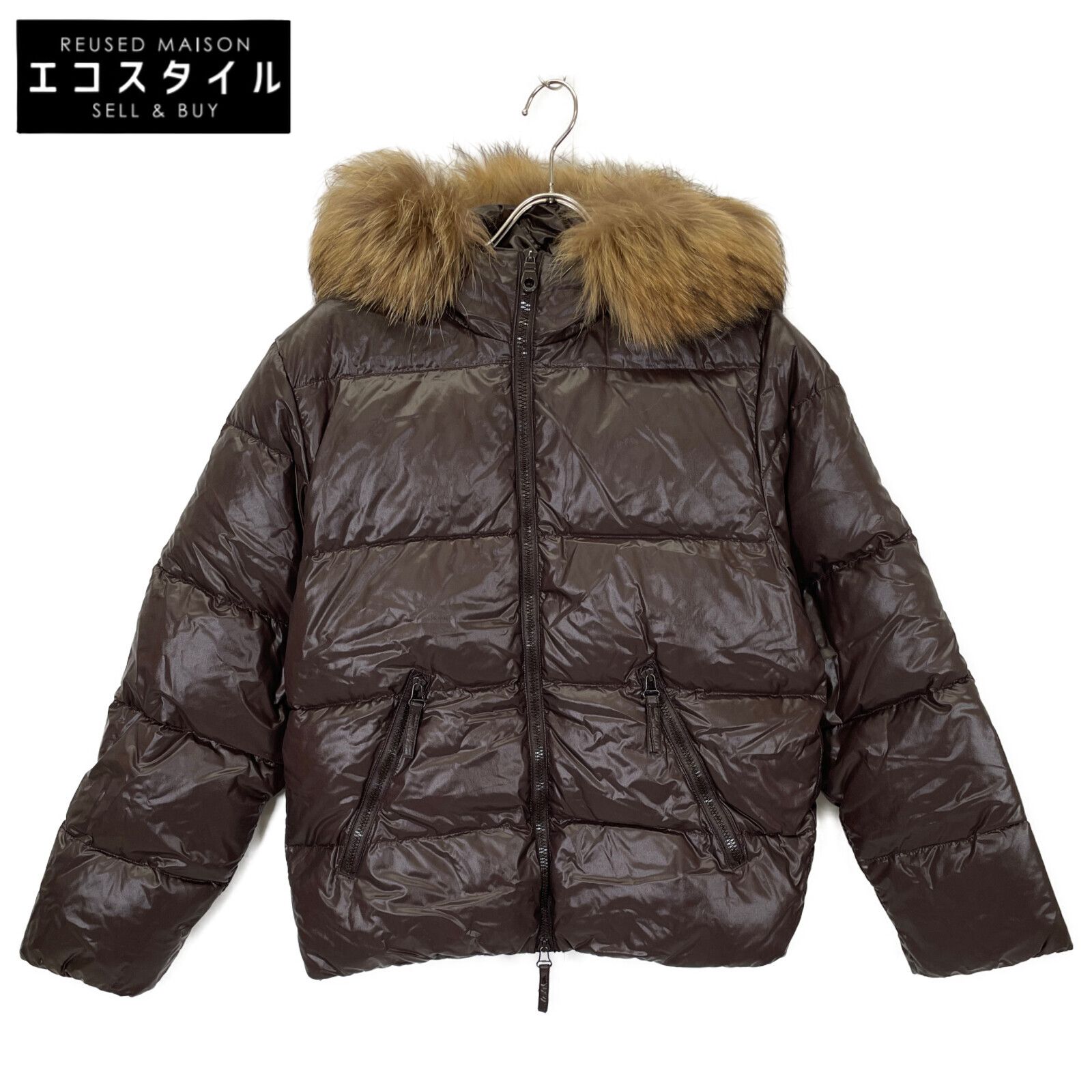 DUVETICA デュベティカ　ダウンジャケット 脱着ファー付きフード　ブラウン DONNA sand fur-fox / ドンナ （BEIGE） -デュベティカ オンラインストア