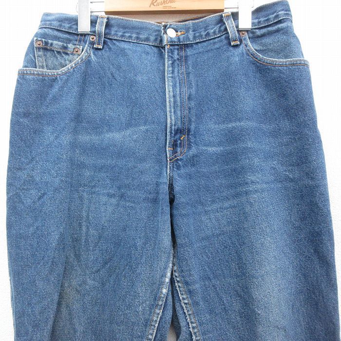 古着 リーバイス Levis 550 ジーンズ レディース 90s ヒゲ テーパード コットン 紺 ネイビー デニム 25oct20 ボトムス ジーパン Gパン