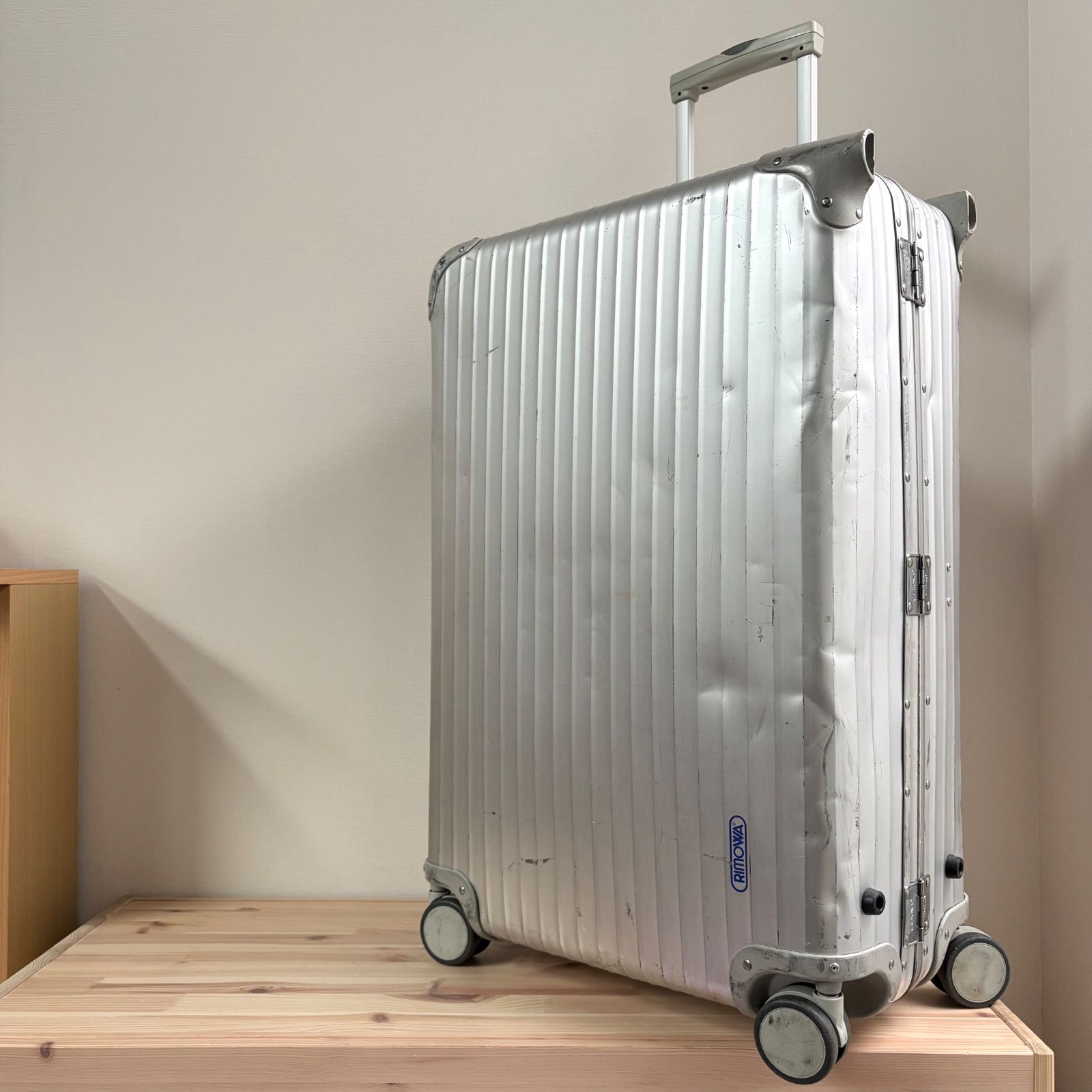 【相応美品】●リモワ トパーズ82L ●RIMOWA TOPAS ●青ロゴ● 美品 リモワ トパーズ 82L 4輪 青ロゴ 旧ロゴ 廃盤 大容量