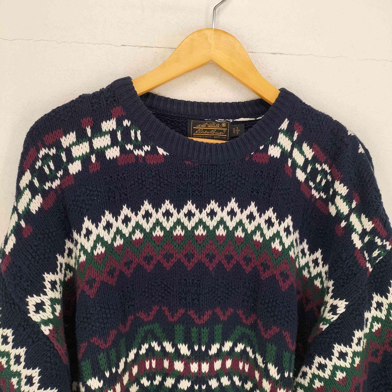 エディーバウアー Eddie Bauer 80S 黒タグ後期 ノルディック柄