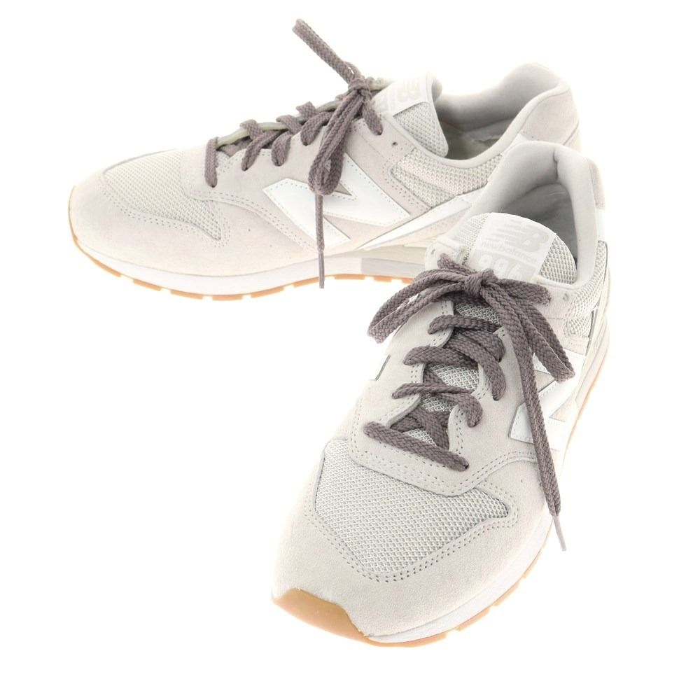 【中古】【未使用】ニューバランス NEW BALANCE 996 スエード ナイロン スニーカー CM996CPS ライトグレー【サイズ26.5】【メンズ】