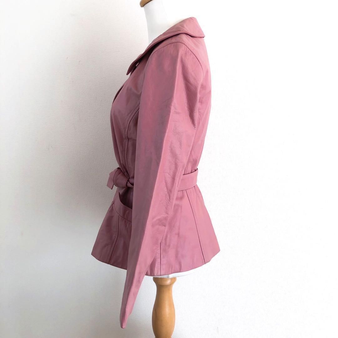 FRANCO FERRARO フランコフェラーロ レザージャケット 牛革 ピンク