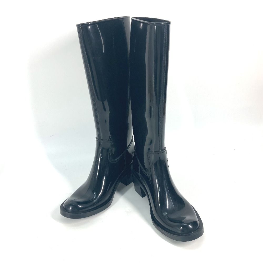 GUCCI レインシューズ GUCCI - グッチ GUCCI ロゴ ロングブーツ バイカラー 長靴