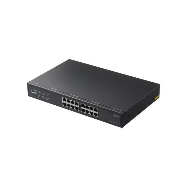 サンワサプライ レイヤー2ギガビット対応PoEスイッチングハブ 16ポート ブラック LAN-GIGAPOE1601