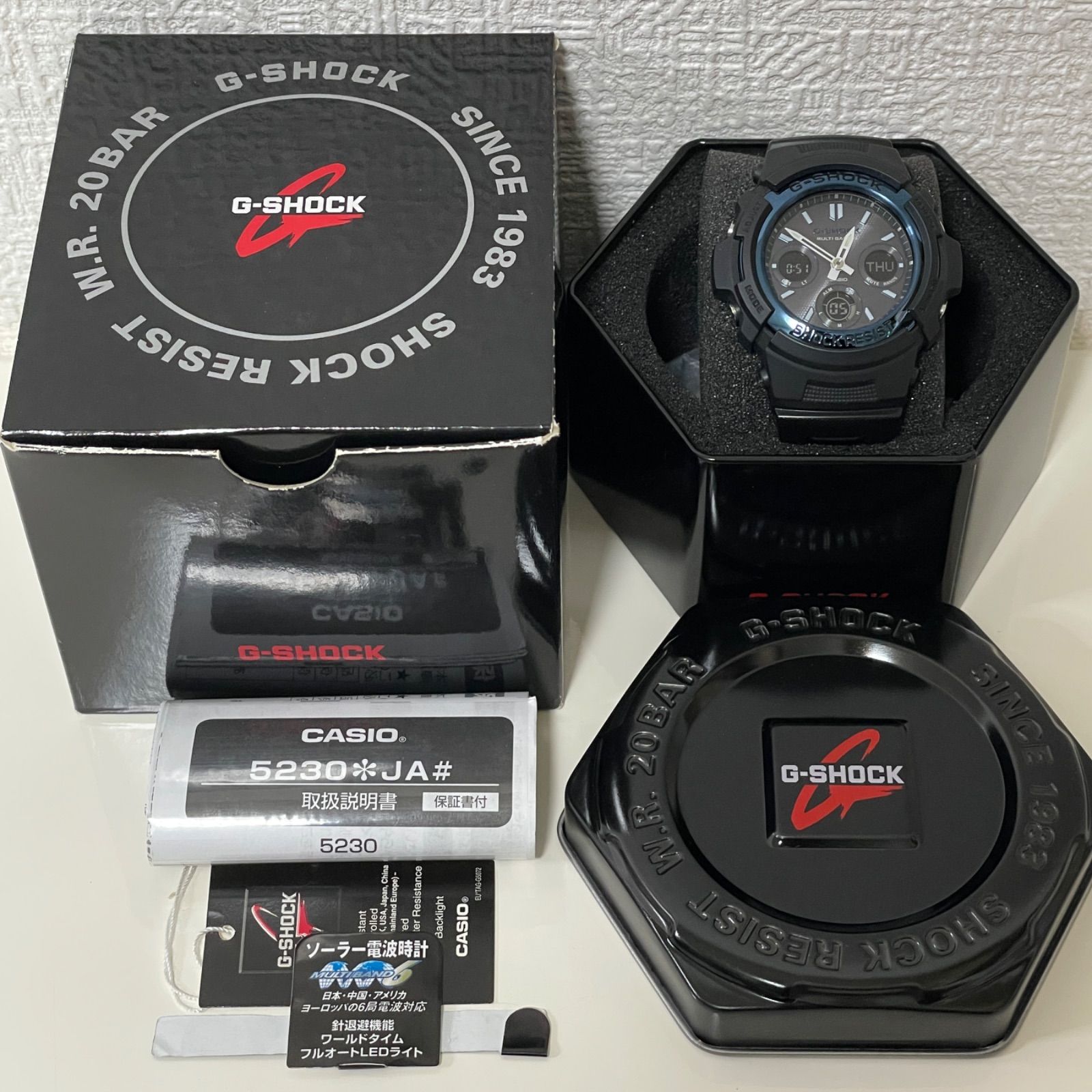 T558）超美品 正常稼動 CASIO カシオ 電波ソーラー G-SHOCK ジー 