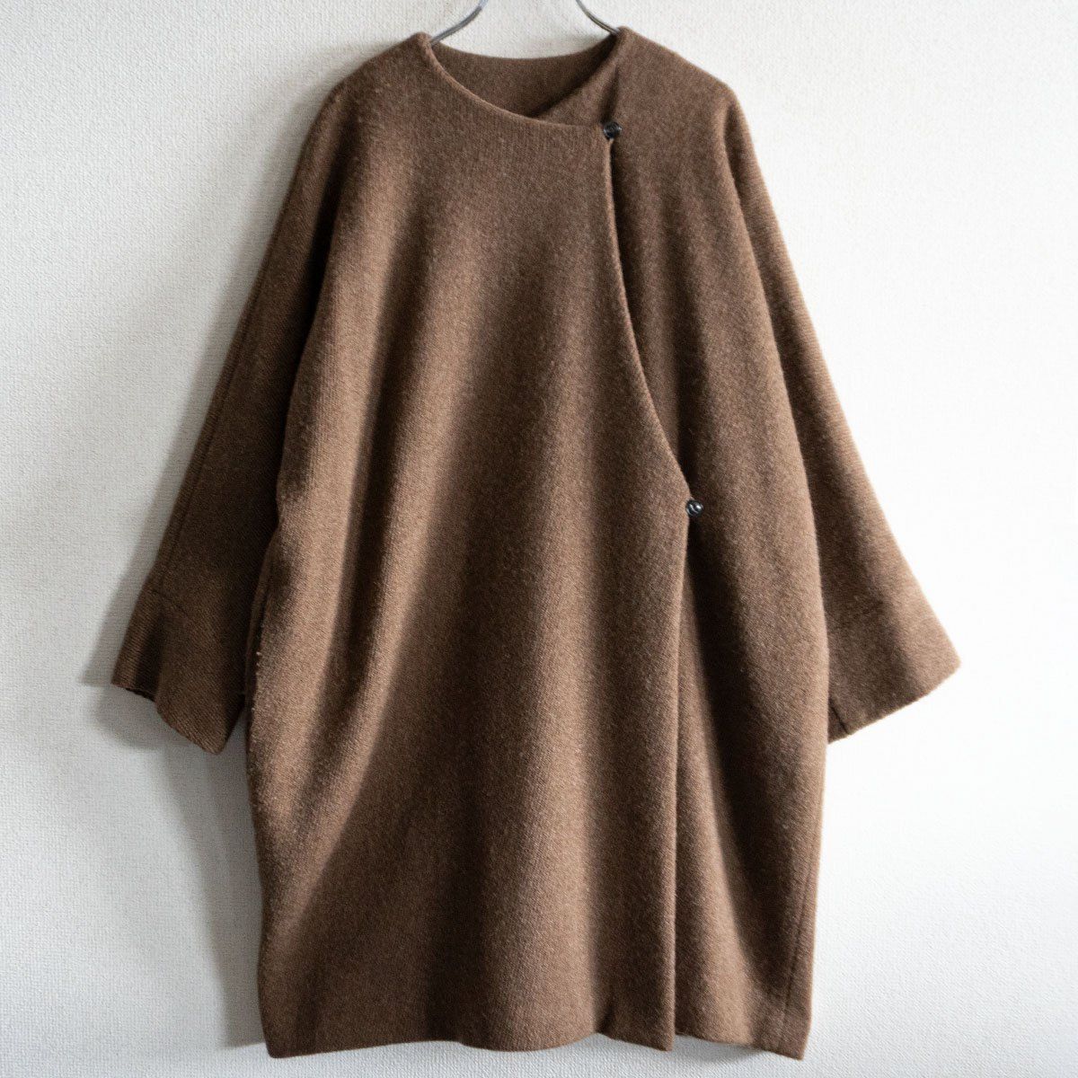 美品】 ARTS&SCIENCE 【Kimono wrap coat】1 ウール ノーカラー キモノ